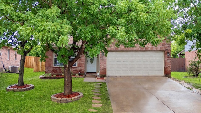 1032 Hampton Dr, Forney, TX 75126 - obstructed view of property featuring brick siding, driveway, and a garage