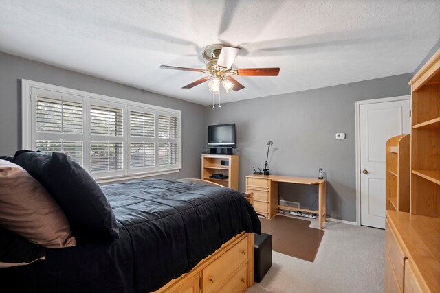 10707 Ferndale Rd, Dallas, TX 75238 - bedroom with light carpet and ceiling fan