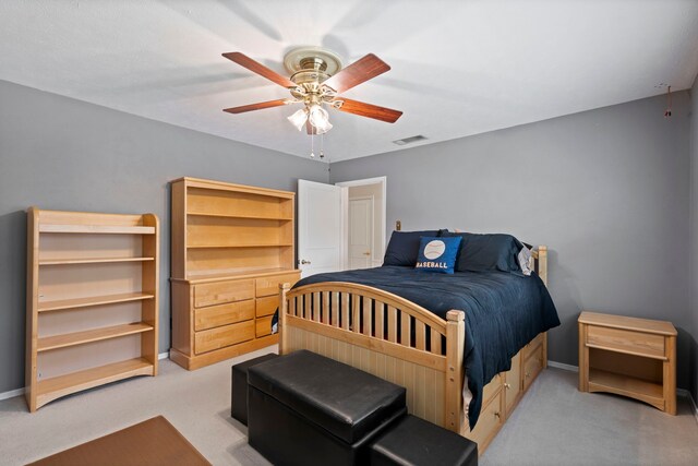 10707 Ferndale Rd, Dallas, TX 75238 - carpeted bedroom featuring a ceiling fan and baseboards