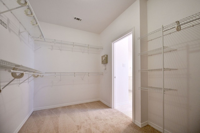 2505 Spring Hill Ln E, Garland, TX 75044 - walk in closet featuring carpet floors