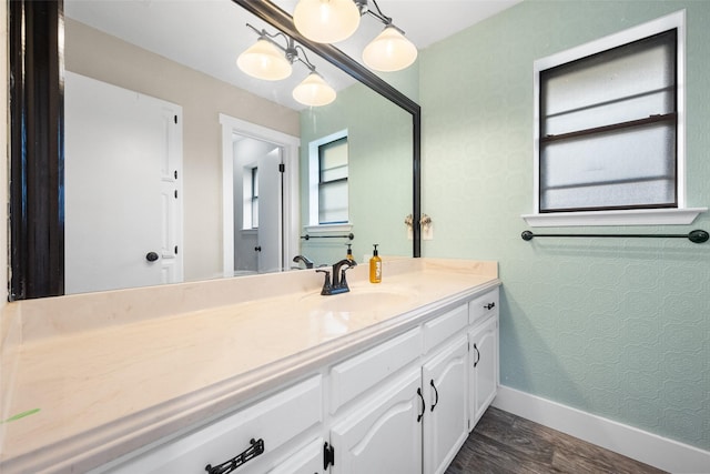 1322 Chestnut Rd, Mansfield, TX 76063 - bathroom with vanity and wood finished floors