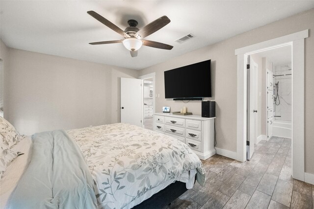 1322 Chestnut Rd, Mansfield, TX 76063 - bedroom with ceiling fan and wood finish floors