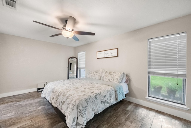 1322 Chestnut Rd, Mansfield, TX 76063 - bedroom with wood finished floors and ceiling fan