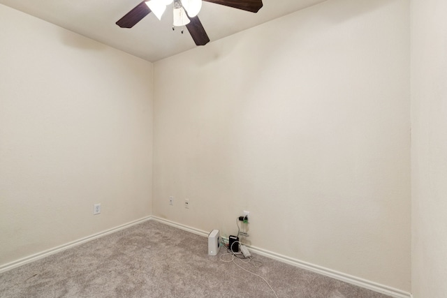 5602 Overridge Dr, Arlington, TX 76017 - unfurnished room with carpet flooring and a ceiling fan