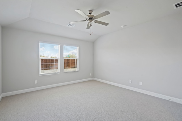 117 Whitlow Dr, Princeton, TX 75071 - carpeted spare room featuring a ceiling fan and vaulted ceiling