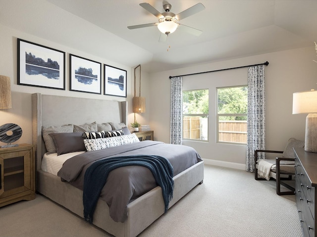 201 Whitlow Dr, Princeton, TX 75071 - carpeted bedroom with ceiling fan and vaulted ceiling