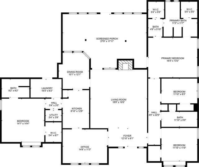 4603 Michelle Dr, Arlington, TX 76016 - view of floor plan / room layout