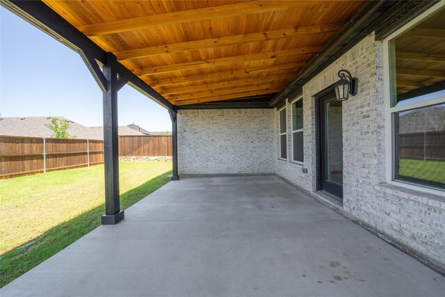 204 Savannah Ln, Oak Point, TX 75068 - fenced backyard with a patio