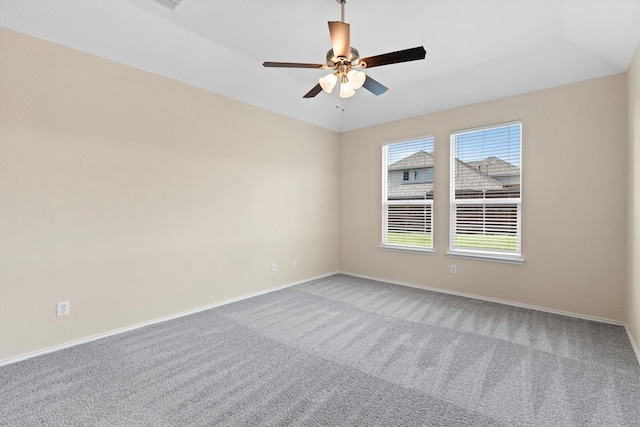 8516 Ontario Dr, Mckinney, TX 75072 - carpeted empty room with baseboards and a ceiling fan