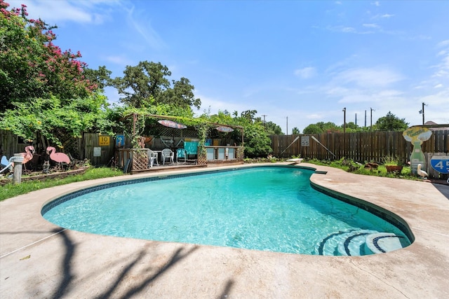120 Woodland Ave, Corsicana, TX 75110 - view of swimming pool featuring a patio area and a fenced backyard