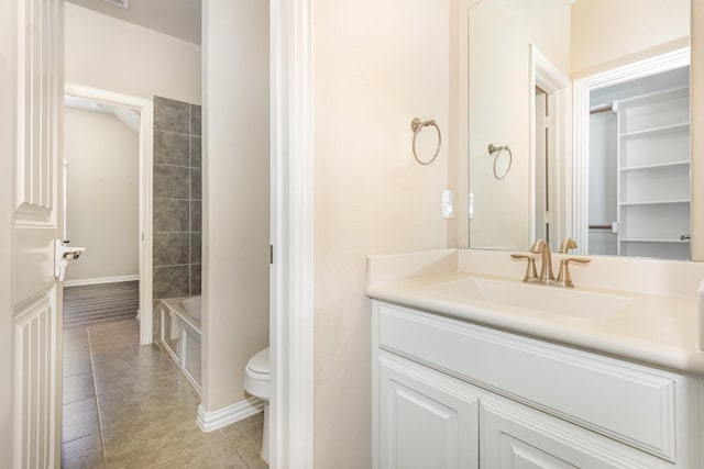 4600 Evenstar Way, Plano, TX 75074 - bathroom featuring vanity and tile patterned floors