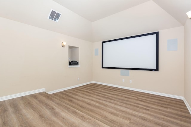 4600 Evenstar Way, Plano, TX 75074 - home theater room featuring light wood-type flooring and baseboards