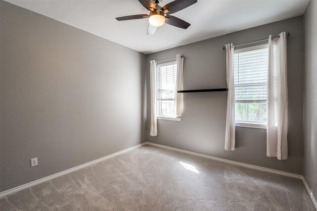 2400 Silverstone Ln, Mckinney, TX 75072 - carpeted empty room featuring ceiling fan and baseboards