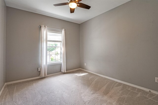 2400 Silverstone Ln, Mckinney, TX 75072 - spare room with ceiling fan and carpet