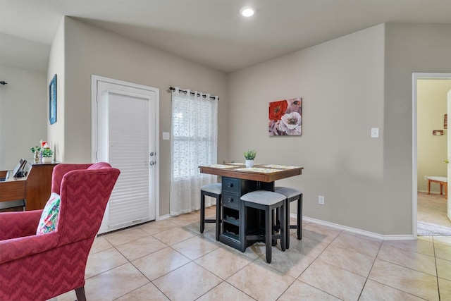 520 Rustic Oak Ln, Mckinney, TX 75072 - dining area with light tile patterned floors and recessed lighting