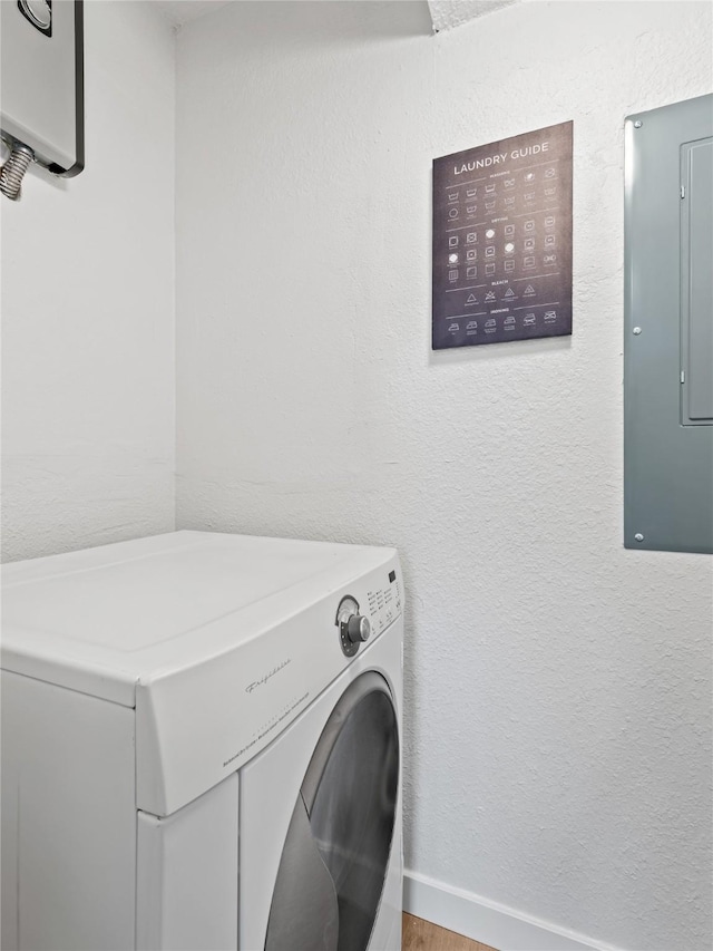 3101 Townbluff Dr Unit 922, Plano, TX 75075 - laundry room with washer / dryer and electric panel