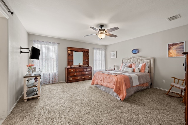 4505 Martingale View Ln, Fort Worth, TX 76244 - carpeted bedroom featuring ceiling fan and baseboards