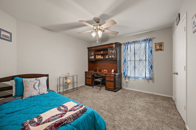 4505 Martingale View Ln, Fort Worth, TX 76244 - bedroom with carpet, ceiling fan, and an office area