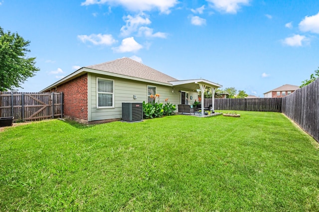 4505 Martingale View Ln, Fort Worth, TX 76244 - back of house featuring a fenced backyard, a patio area, and a shingled roof