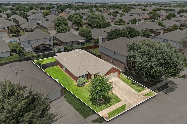 4505 Martingale View Ln, Fort Worth, TX 76244 - aerial view of residential area with property parcel outlined