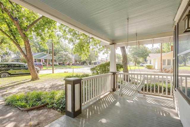 501 W Parks Ave, Waxahachie, TX 75165 - covered porch with a residential view