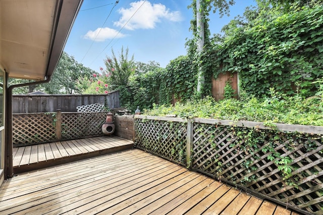 6604 Kingsferry Ct, Arlington, TX 76016 - view of wooden deck