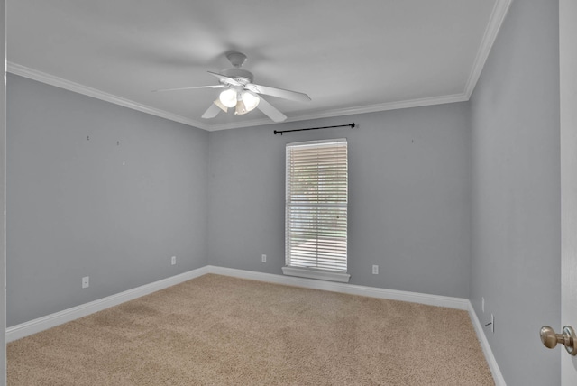 245 Harders Crossing Blvd, Shreveport, LA 71106 - carpeted empty room featuring a ceiling fan and crown molding