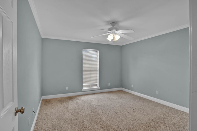 245 Harders Crossing Blvd, Shreveport, LA 71106 - carpeted spare room featuring ceiling fan and ornamental molding