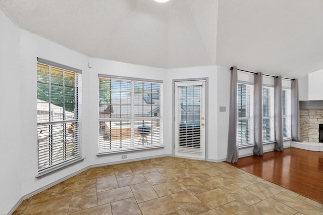 201 Settlers Glen Trl, Arlington, TX 76002 - spare room featuring a fireplace