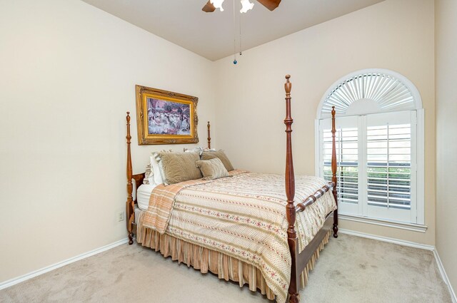 6515 Genstar Ln, Dallas, TX 75252 - bedroom with light carpet and a ceiling fan
