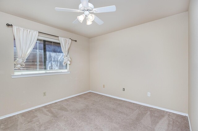 6515 Genstar Ln, Dallas, TX 75252 - carpeted spare room with baseboards and a ceiling fan