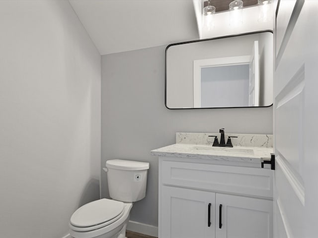 1400 Belzise Ter, Fort Worth, TX 76104 - bathroom with vanity and vaulted ceiling