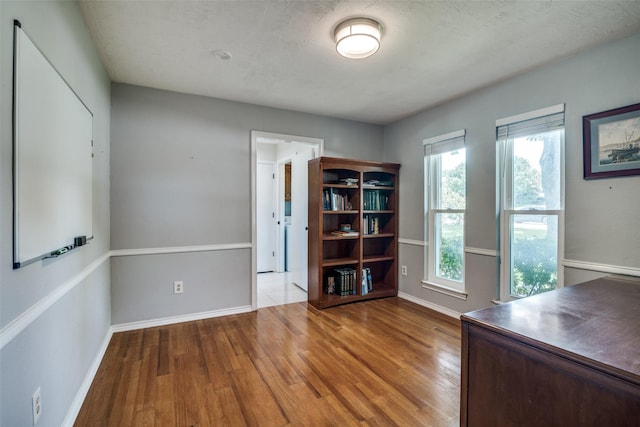 913 Lake Meadows Dr, Rockwall, TX 75087 - office area featuring wood finished floors