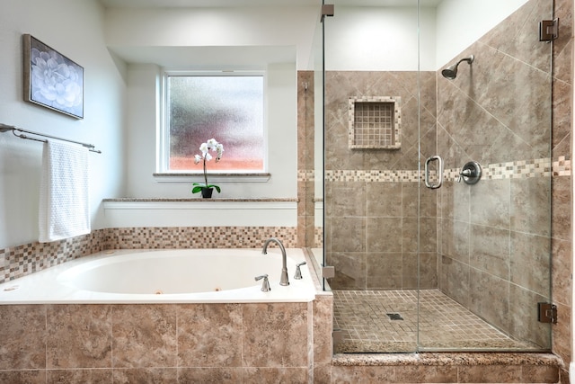 3609 Whitehaven Dr, Plano, TX 75093 - full bathroom featuring a whirlpool tub and a stall shower