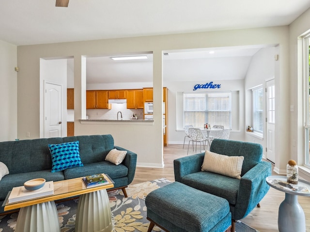 5117 Forest Lawn Dr, Mckinney, TX 75071 - living area featuring light wood finished floors and plenty of natural light