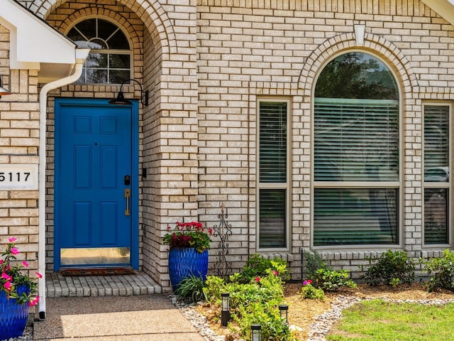 5117 Forest Lawn Dr, Mckinney, TX 75071 - doorway to property with brick siding