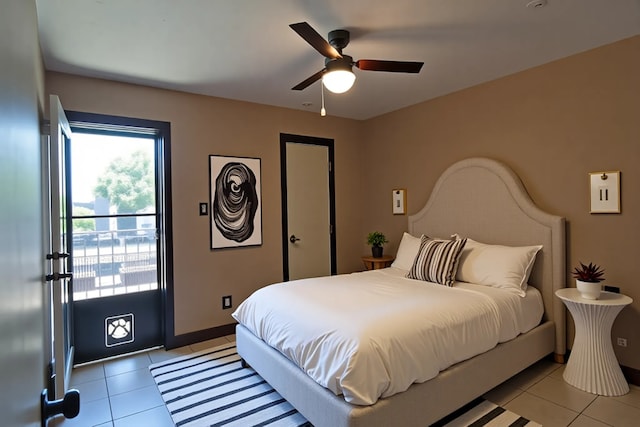 1704 Baird Farm Cir Unit 4207, Arlington, TX 76006 - bedroom featuring light tile patterned flooring and a ceiling fan