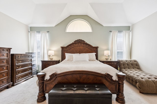 8501 Viridian Ln, Fort Worth, TX 76123 - carpeted bedroom featuring multiple windows and vaulted ceiling