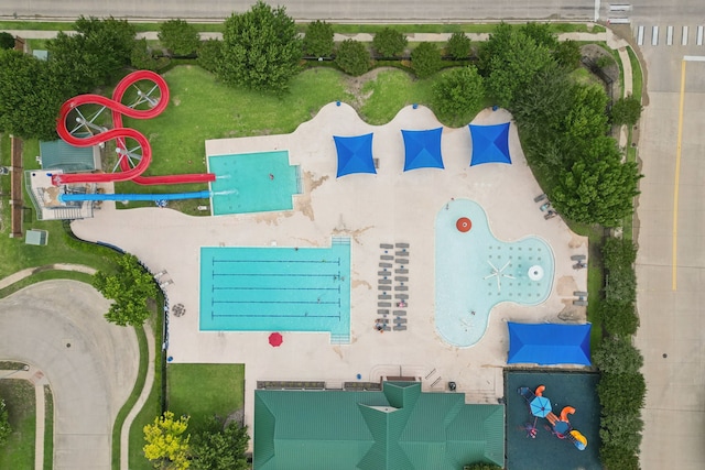 8501 Viridian Ln, Fort Worth, TX 76123 - bird's eye view of a pool