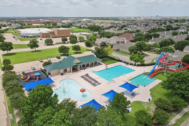 8501 Viridian Ln, Fort Worth, TX 76123 - bird's eye view of a pool area