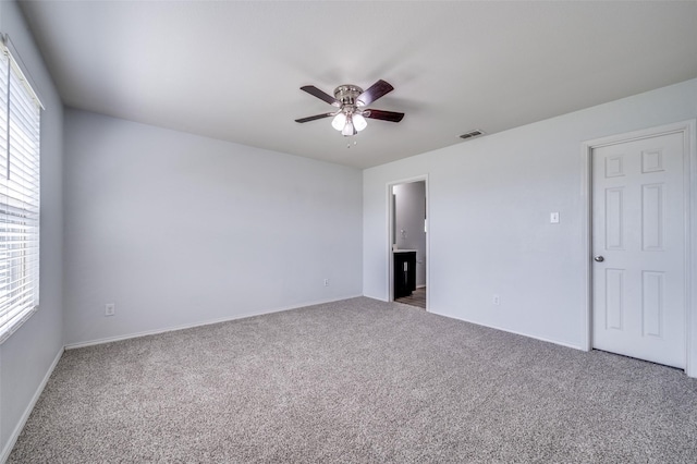 1221 Rivers Creek Ln, Little Elm, TX 75068 - carpeted spare room featuring a ceiling fan and baseboards