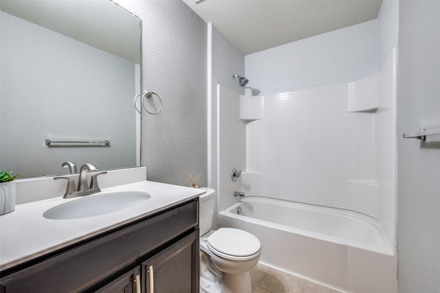 1221 Rivers Creek Ln, Little Elm, TX 75068 - bathroom featuring vanity,  shower combination, and tile patterned flooring