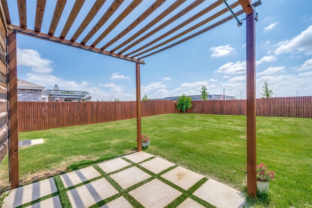 1221 Rivers Creek Ln, Little Elm, TX 75068 - fenced backyard with a patio area