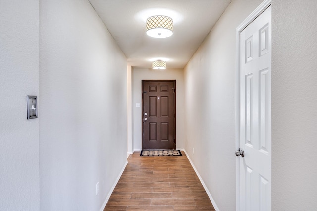 1221 Rivers Creek Ln, Little Elm, TX 75068 - entryway featuring wood finished floors and baseboards