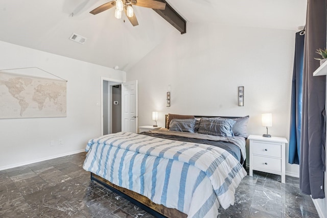 3905 Chestnut St, Fort Worth, TX 76137 - bedroom featuring marble finish floors and ceiling fan