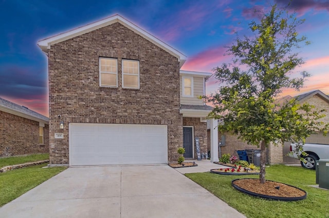 418 Madison Way, Princeton, TX 75407 - view of front of property featuring a garage, concrete driveway, and brick siding