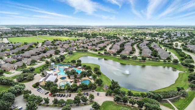 10704 Parnell Dr, Mckinney, TX 75072 - aerial view of property's location featuring a large body of water and nearby suburban area