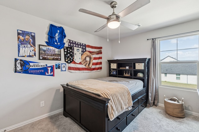 1560 Glacier Rdg, Royse City, TX 75189 - bedroom featuring carpet and a ceiling fan