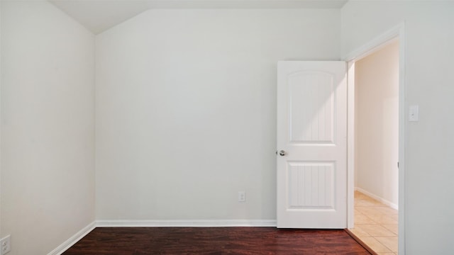 6348 Porthole Ln, Fort Worth, TX 76179 - unfurnished room with lofted ceiling and wood finished floors
