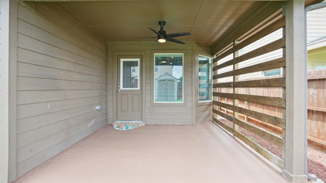 6348 Porthole Ln, Fort Worth, TX 76179 - view of patio / terrace with a ceiling fan